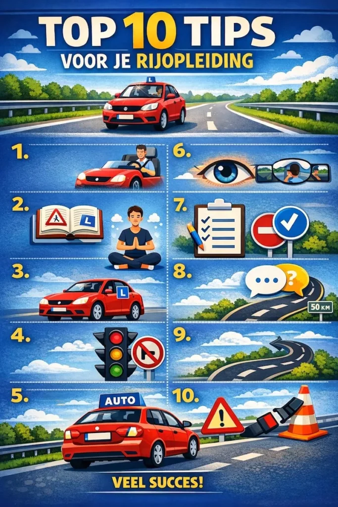 10 tips rijlessen
